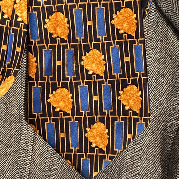 LAVIN OF PARIS SILK MEN’S TIE LUXURIOUS DESIGNER TIE MADE IN FRANCE LIKE NEW - Picture 4 of 7